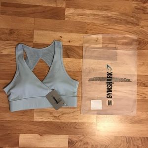 Gymshark Nikki b cross Back Sports Bra dusk blue M